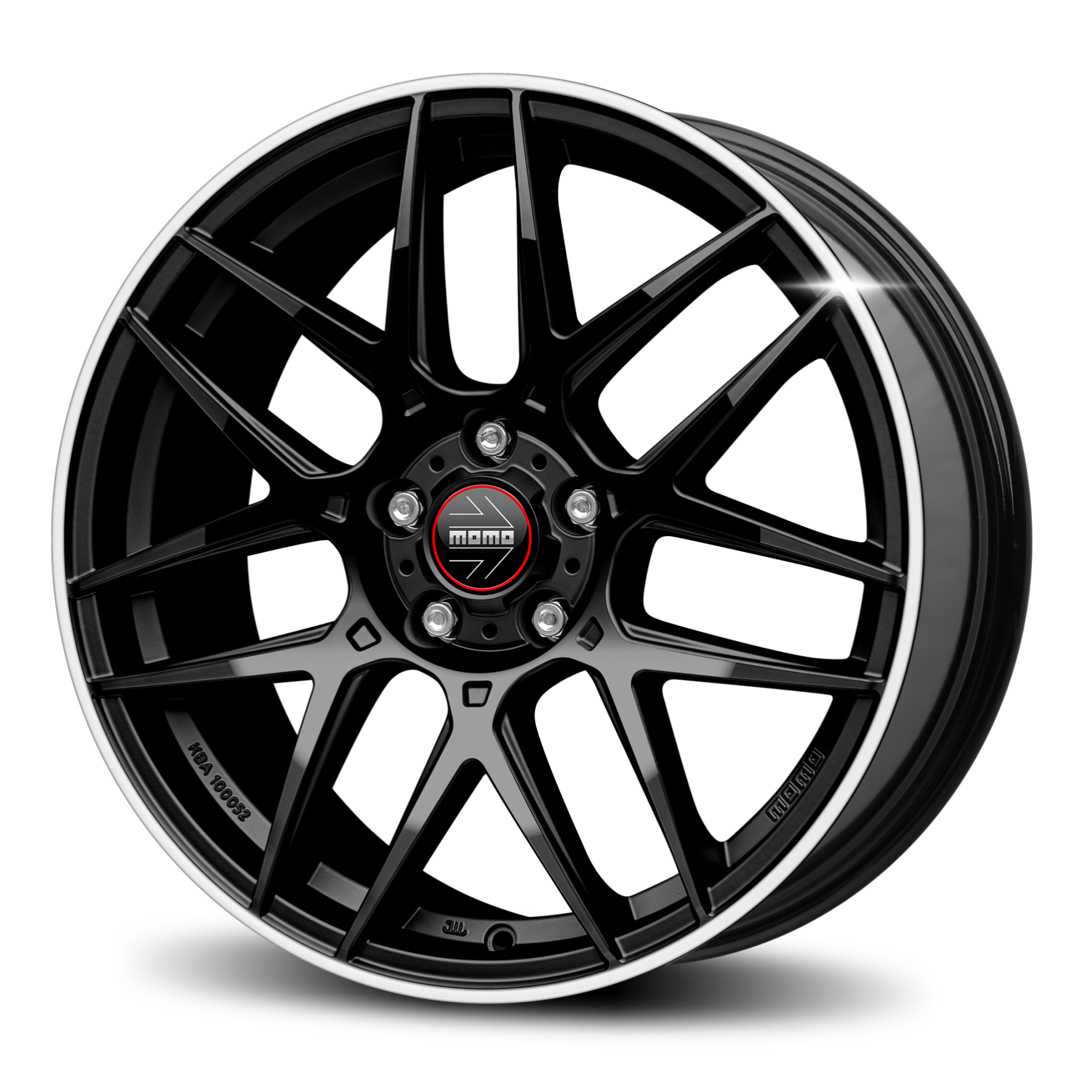 competizione super glossy black turned left Felga aluminiowa Momo Competizione Glossy Black Polished